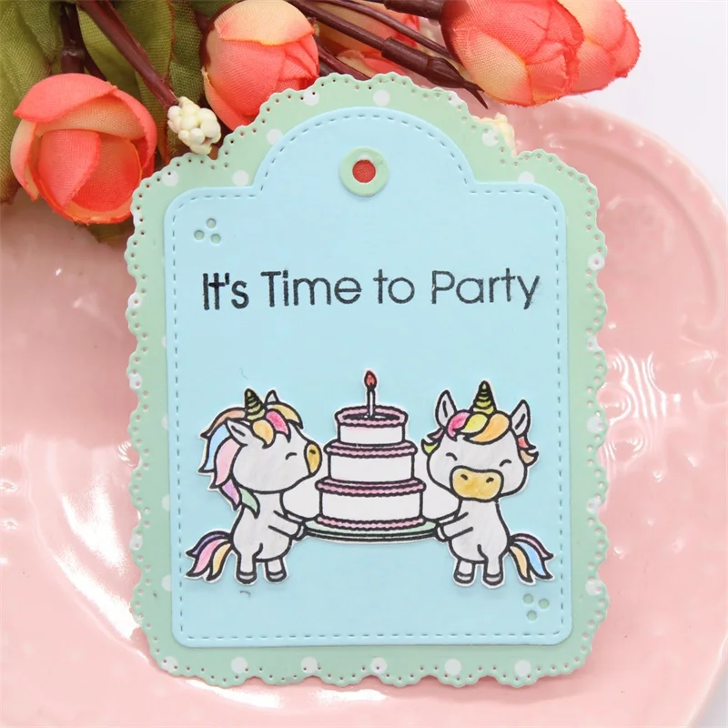 ZFPARTY Единорог прозрачный силиконовый штамп/печать для скрапбукинга/фото