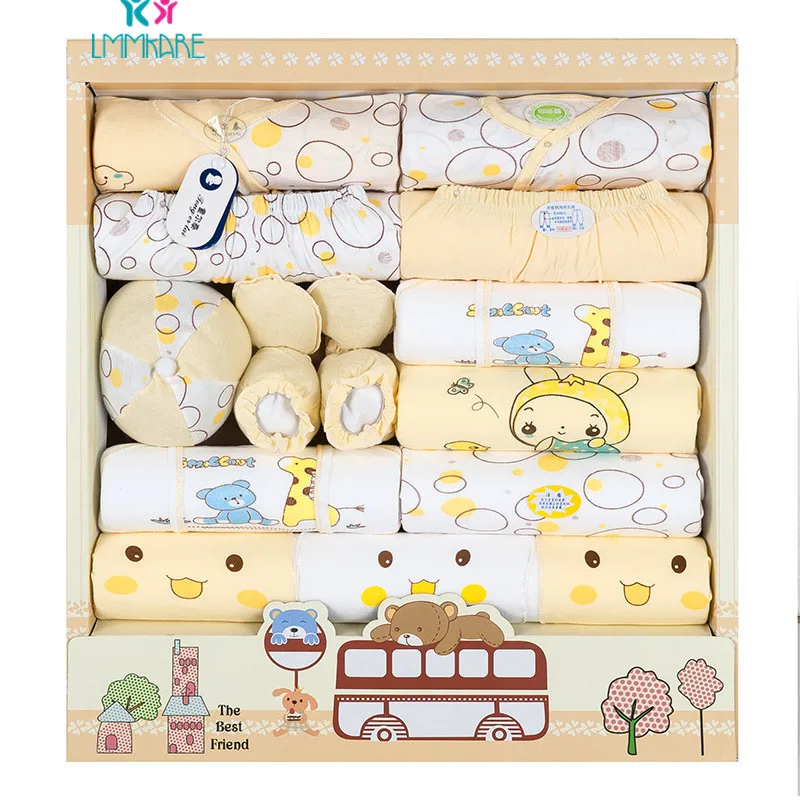 

15pcs/set 100%Cotton Newborn Baby Clothes Gift Box Maternal and Infant Articles Baby Gift Box Baby Product for Spring and Summer