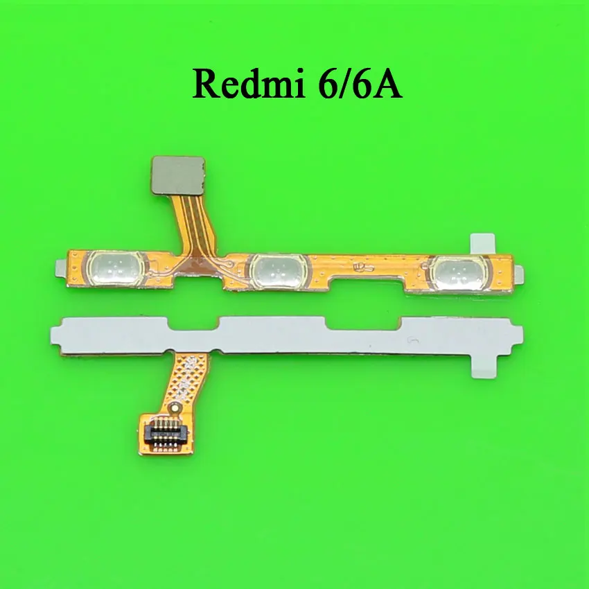 For Redmi 6 6A Юйси 1 шт. кнопка включения/громкости гибкий кабель для Xiaomi Redmi 3 3S 4X4 Pro 4A 5 Plus 5A 6 6A S2 Note 2 3 4 4X5 5A - Цвет: For Redmi 6 6A