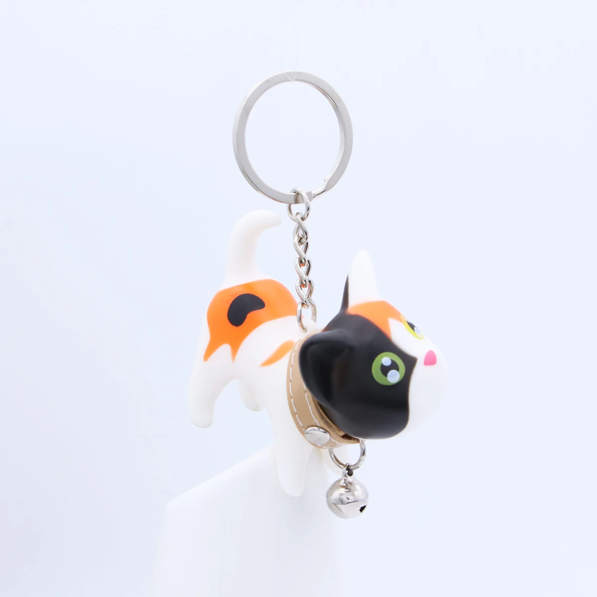 Милый мультфильм куклы маленький черный Кот брелок Porte Clef женский автомобиль