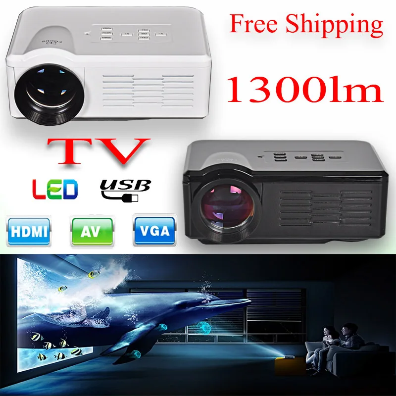 В Корейской Фондовой! 2015 Новый UC40 Проектор Мини Пико портативный proyector AV A/V TV USB и SD