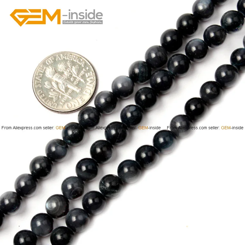 Круглые бусины для изготовления ювелирных изделий 6 мм 15 дюймов коричневый