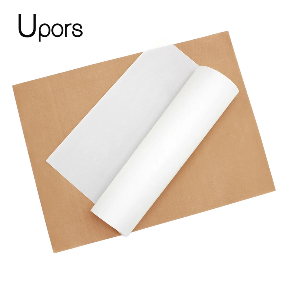 UPORS 6 шт. превосходный коврик для выпечки 40*60 см антипригарное покрытие лист кондитерский коврик для духовки многоразовый термостойкий PTFE барбекю ремесло коврик - изображение