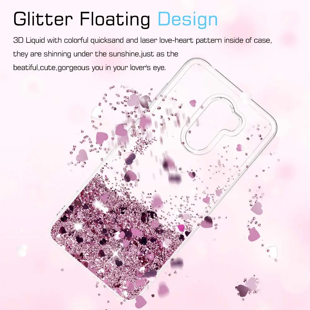 POCOPHONE F1 чехол светлый блестящий для xiao динамический песок Bling Star раскладной