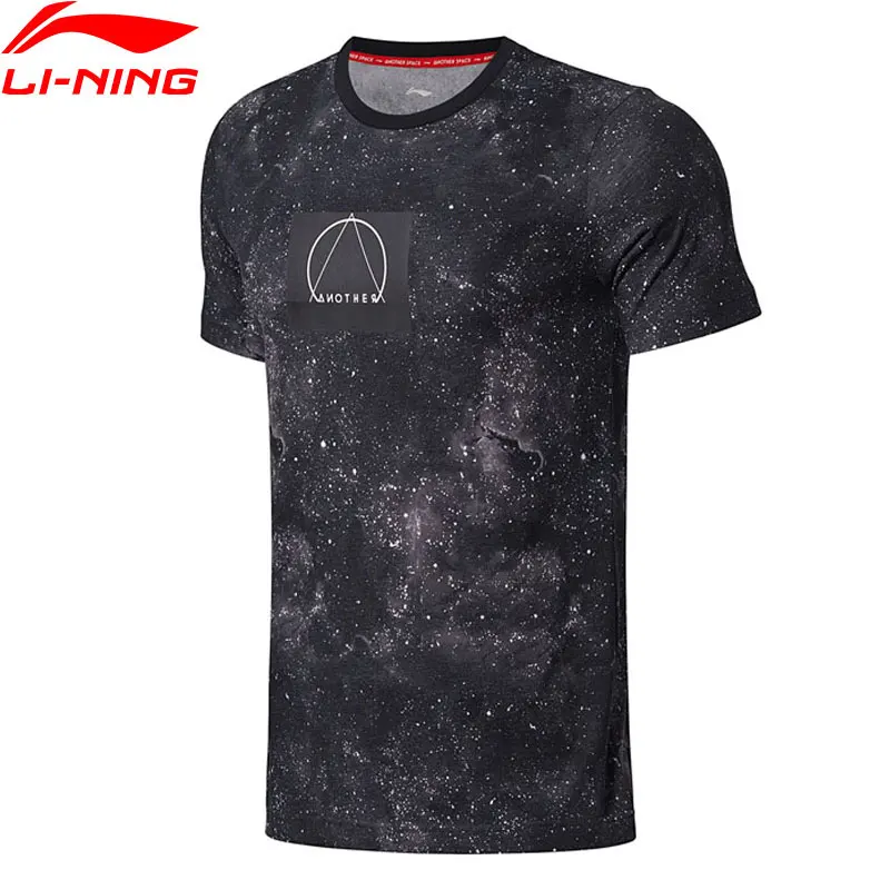 Мужская Спортивная Футболка Li Ning 64% хлопок 36% полиэстер дышащая подкладка