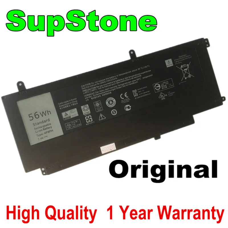 Новый оригинальный аккумулятор SupStone 56WH 4P8PH для Dell Inspiron 15 7000 7537 7547 7548 N7547 Vostro 5459 P68G001