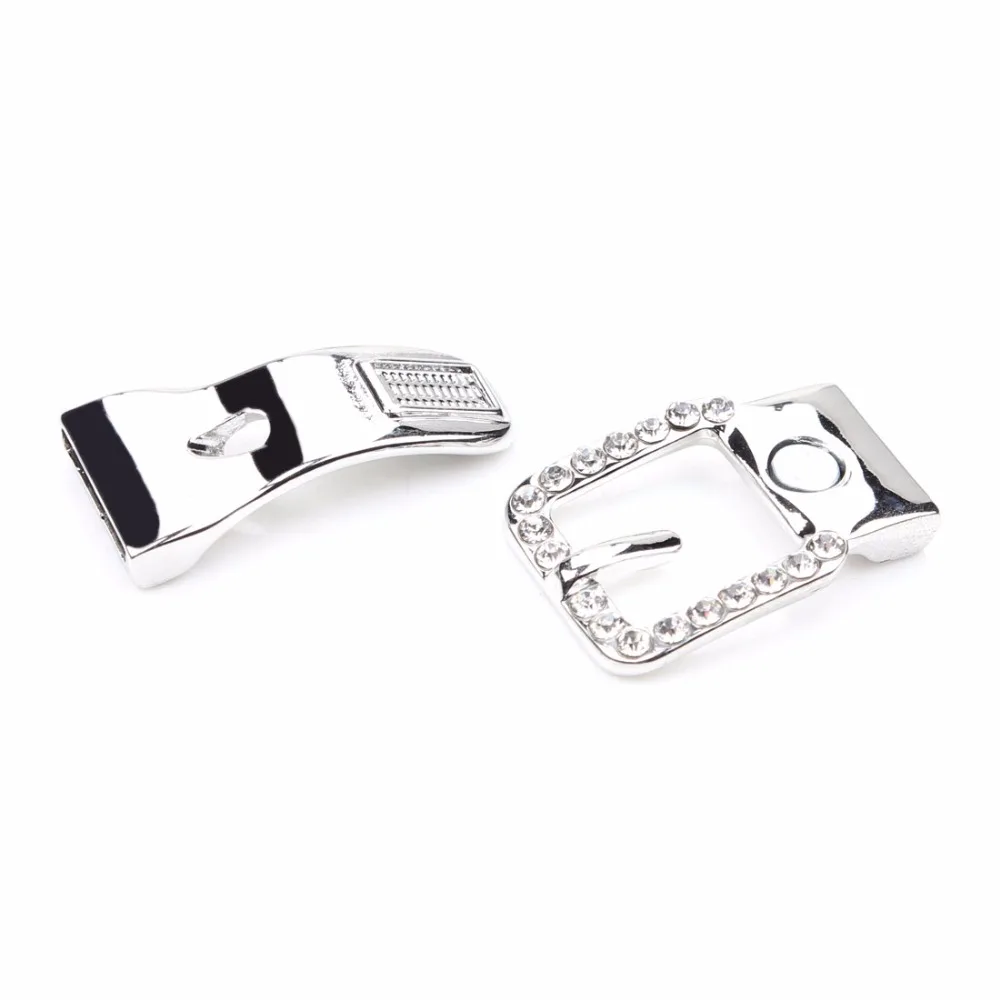 MEIBEADS 1pcs/lot New Silver Color Magnetic Clasp Hooks Connector Hole Back for 37*24mm Leather Bracelet Bag Making UF8179 | Украшения и