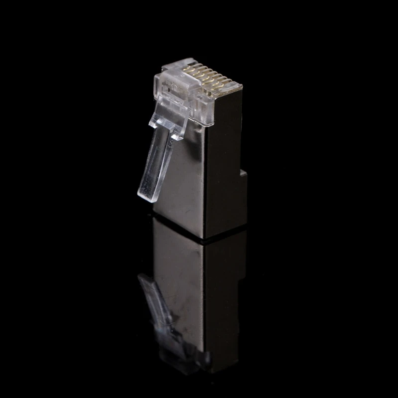 1 Набор/10 шт. Cat6 8 Pin RJ45 8P8C многожильный экранированный обжимной модульный разъем