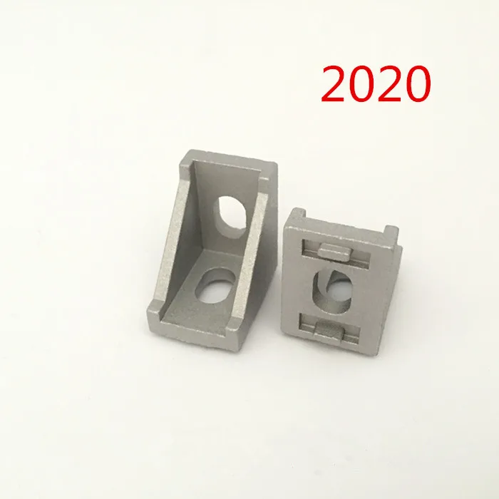 50 шт./лот 2020 Угловой Монтаж угол алюминиевый 20x20 л Разъем Кронштейн крепежа