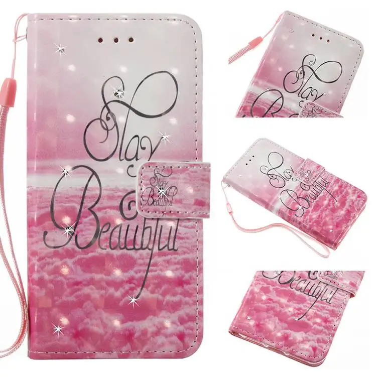 3D diamond Мандала Цветы колокольчиков коровы бабочка бумажник флип чехол Кожаный