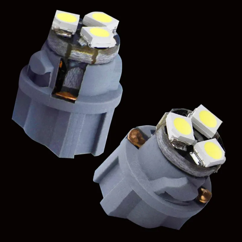 НОВЫЕ 10 ШТ. T6.5 Лампы 12 мм Максимальный диаметр 3SMD 3 Светодиодная автомобильная