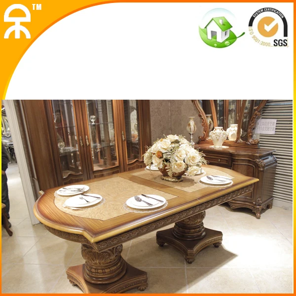 Big rectangle luxury Dining set  for big family (1+6 chair )