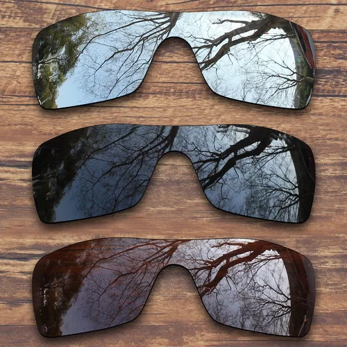 ToughAsNails Polarized Replacement Lenses for Oakley Batwolf Sunglasses- Multiple Options - Цвет линз: Black.Silver.Brown