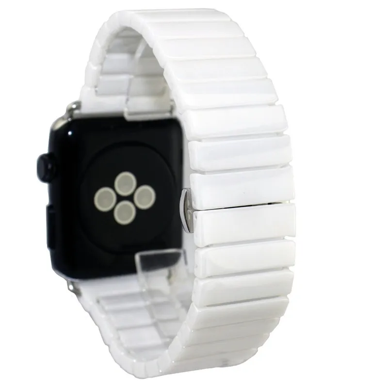 Керамический ремешок для Apple Watch 38 мм 42 мм 40 мм 44 мм умный Браслет для часов керамический ремешок для часов iWatch серии 5 4 3 2 1