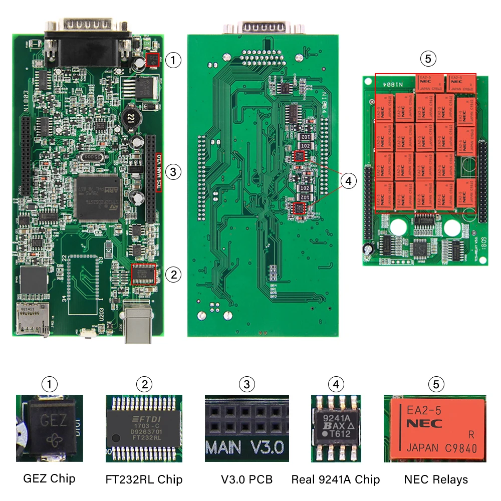 TCSCDP Pro OBD2 сканер 9241A NEC Реле,00. R3 Bluetooth автомобили/грузовики OBDII диагностический инструмент multidiag pro
