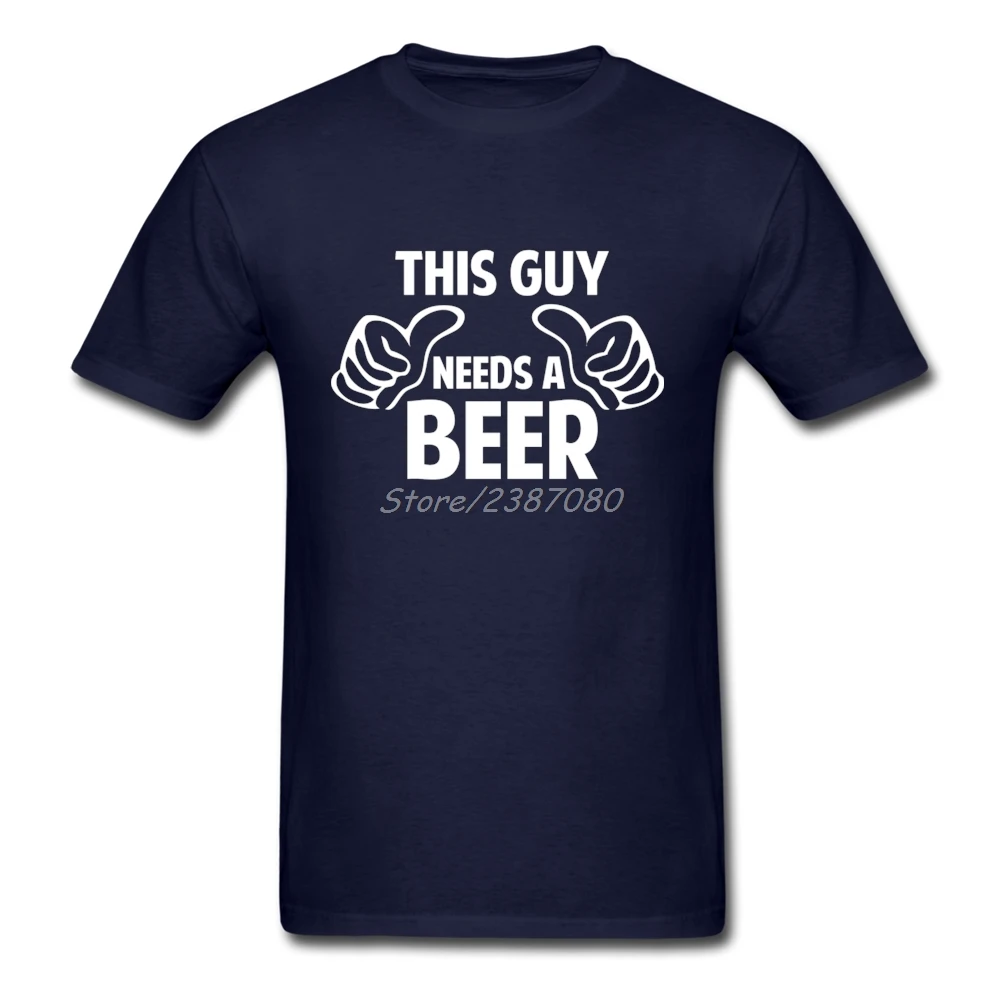  И This Guy Needs A Beer Детская Хлопковая футболка с короткими рукавами и большими