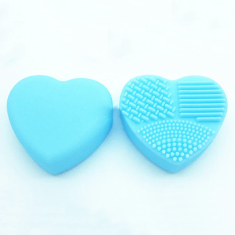 blue BBL 1 шт., силиконовая Кисть для макияжа, очиститель кистей для макияжа, перчатка для макияжа, косметическая щетка, коврик для чистки, Портативные Инструменты для стирки - Handle Color: blue