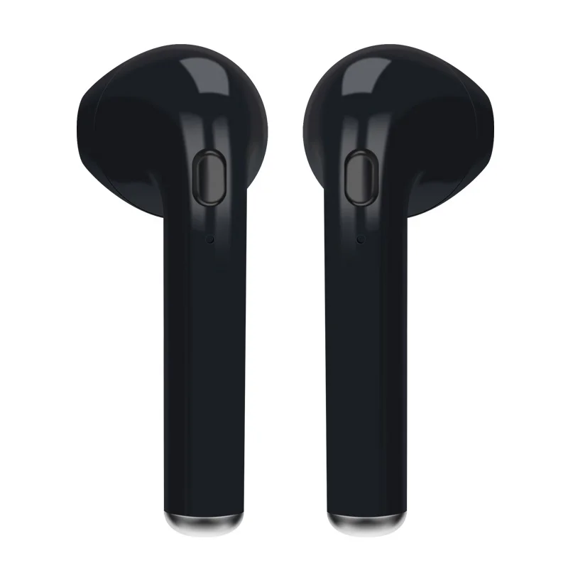 Black pair Беспроводные bluetooth-наушники NO-Border i7 i7s TWS, мини музыкальный наушник, гарнитура, спортивные наушники с микрофоном для водителя ТЕЛЕФОНА - Цвет: Black pair