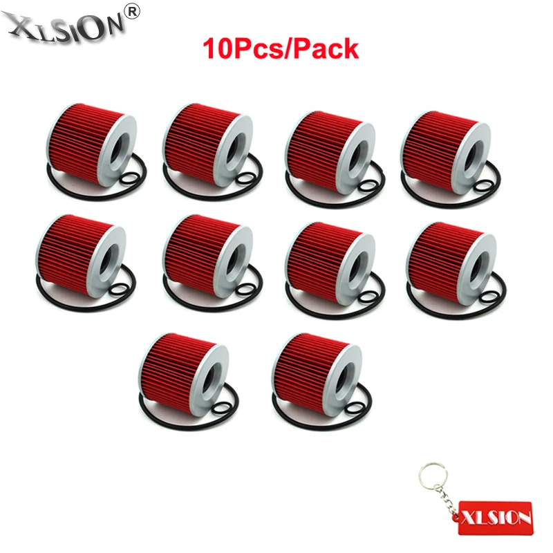 XLSION 10 шт. масляные фильтры для Yamaha EL250 EX250R FZ750 FJ1200 FZX700 FZX750 FZR750R FZR1000 XJR1200 ZR400 ZR750 XJR1300|oil