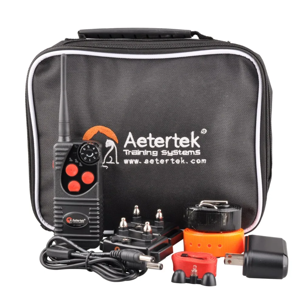 Электроошейник Aetertek 216D для дрессировки домашних животных 2 собаки 600 ярдов