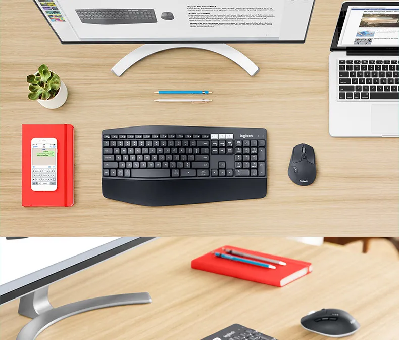 Комплект беспроводной клавиатуры и мыши logitech MK850