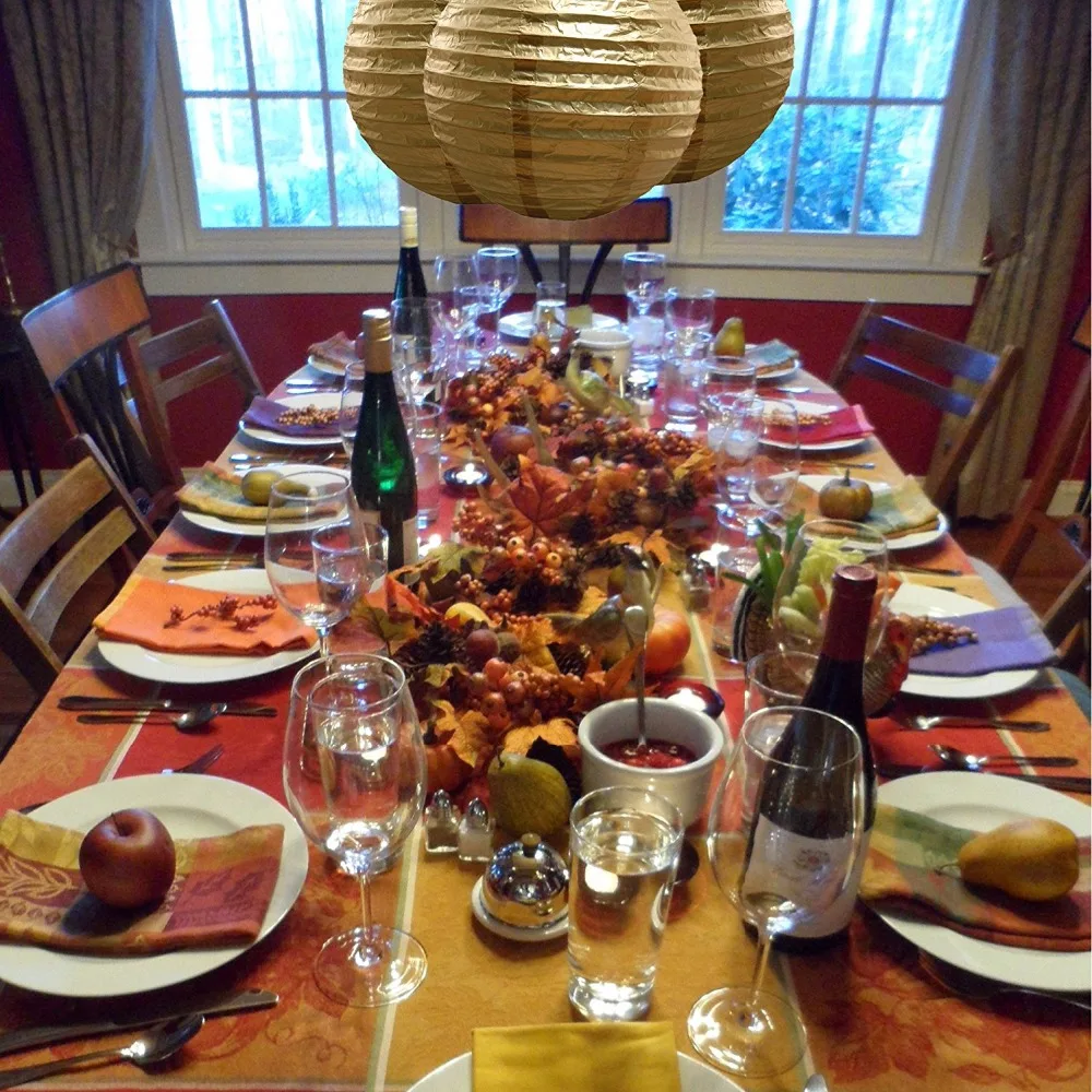 10pc Metallic Gold/Silver Chinese Paper Lanterns Party Decors Wedding Home Garden Festival Birthday Supplies Hanging Balls | Дом и сад