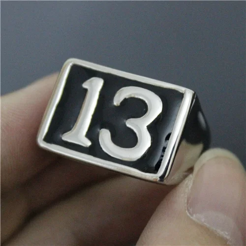 Новое поступление модное байкерское кольцо из нержавеющей стали 316L черное Luckly