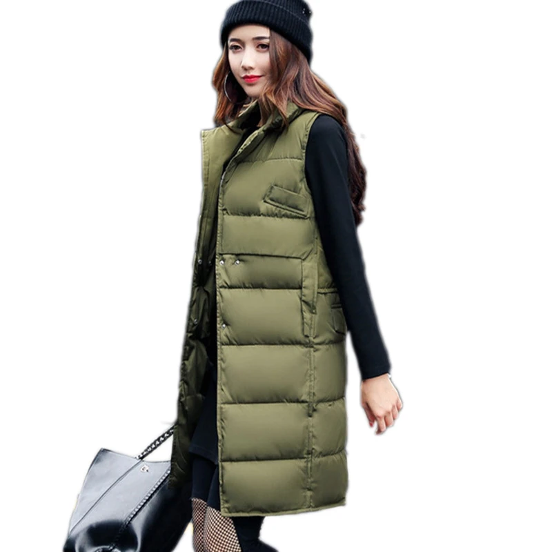 AKSLXDMMD женский жилет длинные пальто новинка 2019 осень и зима повседневный Женский