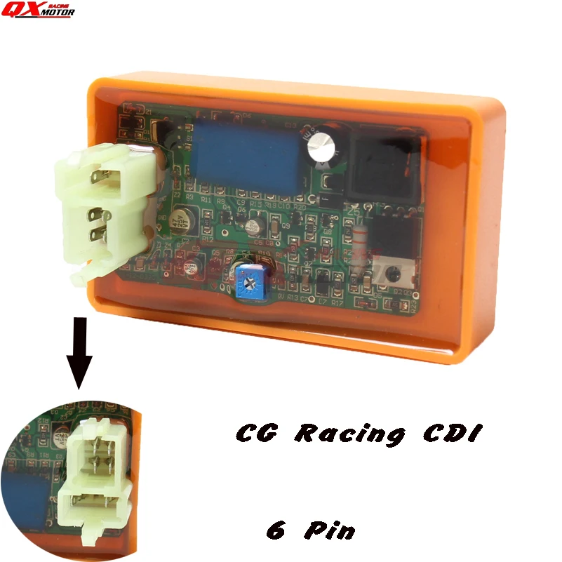 CG/CB125 150 200 250cc Dirt Bike ATV Quad Cart CDI запчасти для мотоцикла 6Pin DC производительность