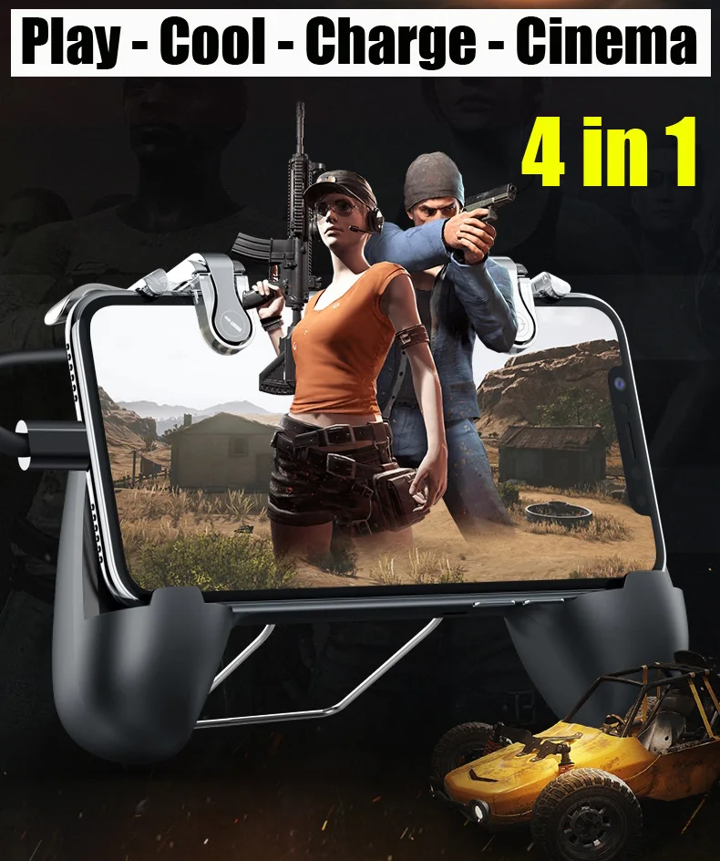 Winex PUBG мобильный геймпад Android портативные игровые плееры Pubg контроллер игровой коврик для IPhone Xiaomi с триггером кулер powerbank