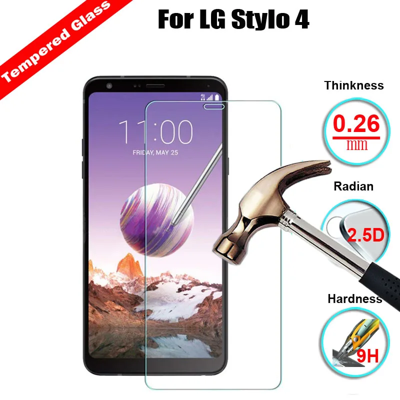 XSKEMP 9 H Настоящее Закаленное стекло для LG Stylo 4 взрывозащищенный Анти Царапины
