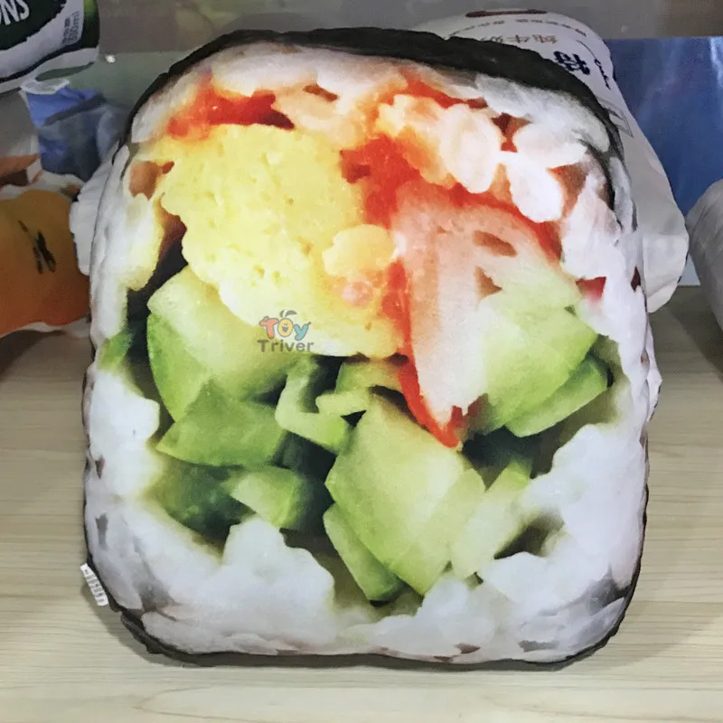Моделирование Плюшевые игрушечные суши Мягкая кукла креативная японская подушка в виде еды Подушка магазин домашний декор Забавный подарок Triver дропшиппинг