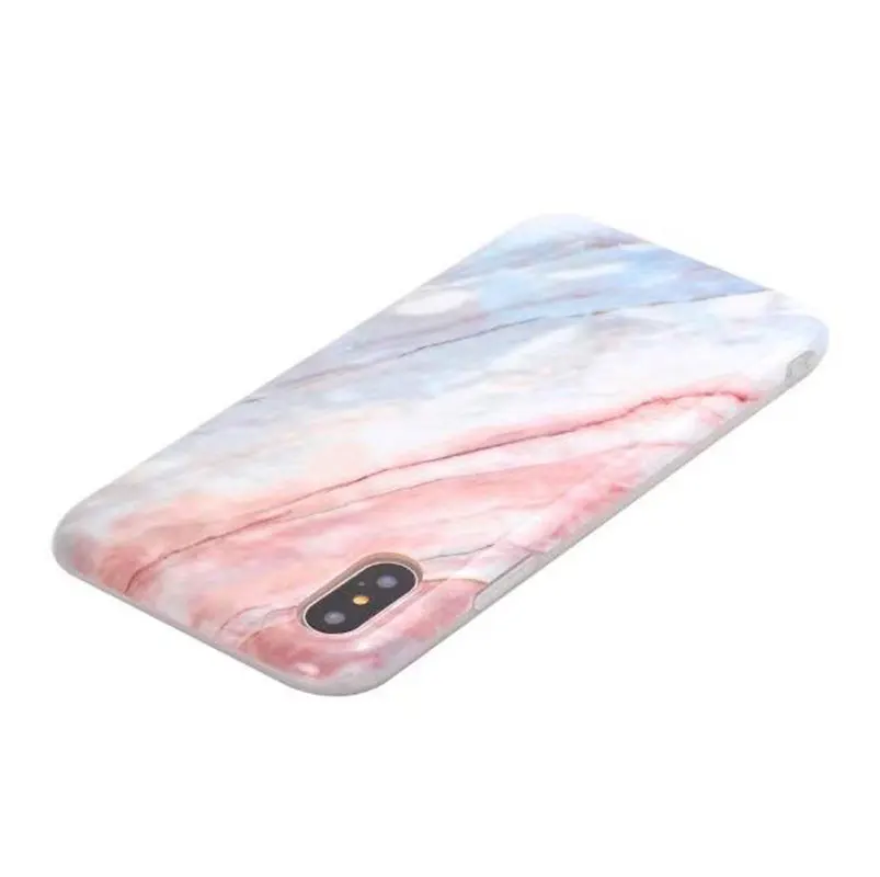 Чехол IMD из ТПУ с мраморным камнем для iphone 6 6s 6/7/8 plus X Цветной силиконовый чехол