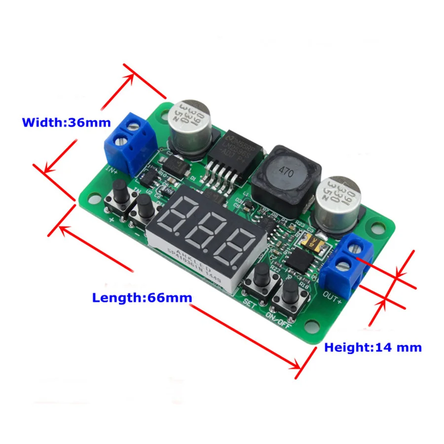 RD LM2596 постоянной Напряжение Шаг вниз программируемый Питание понижающий