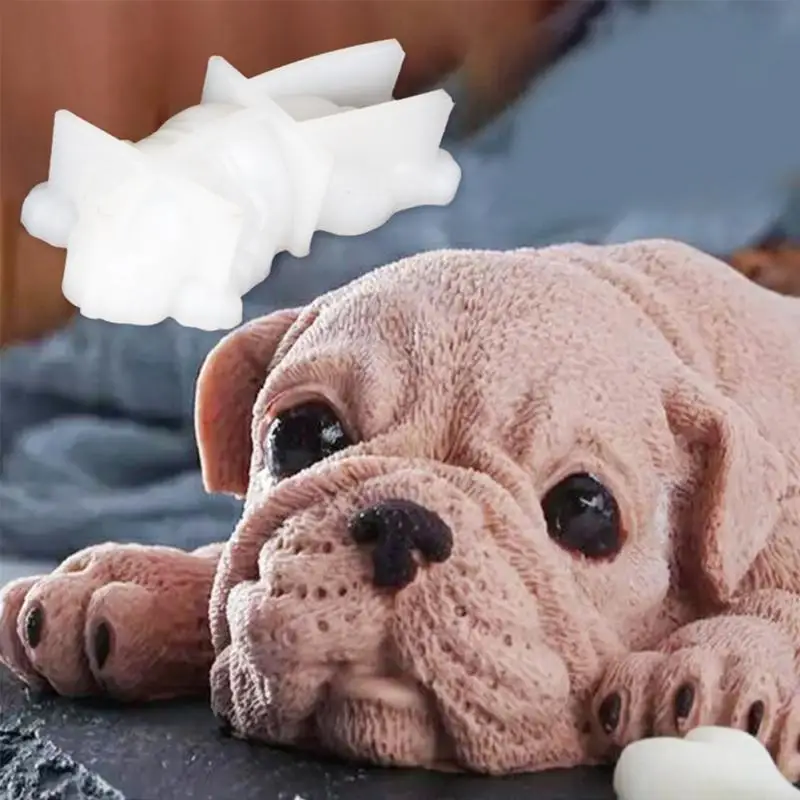 Силиконовый мусс 3D мороженое украшение собака карамельный пудинг торт плесень