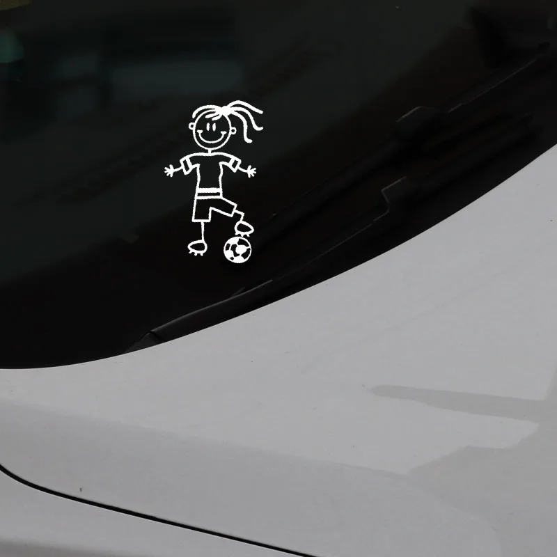 YJZT 6.6CM*10.9CM Mom 6 Soccer StickersFamily Vinyl Car Stickers Decal Black/Silver C3-2251 | Автомобили и мотоциклы
