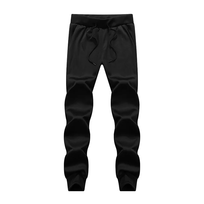 Мужские спортивные штаны Pantalon Homme Повседневные вязаные однотонные брюки для бега