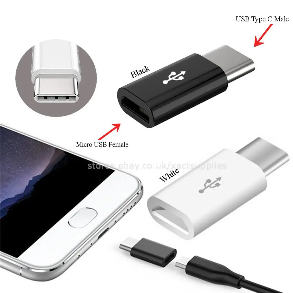Usb type C разъем адаптера Micro USB мама к USB-C папа USB 3,1 конвертер данных для samsung для Galaxy Note 8 S8 Plus и т. Д