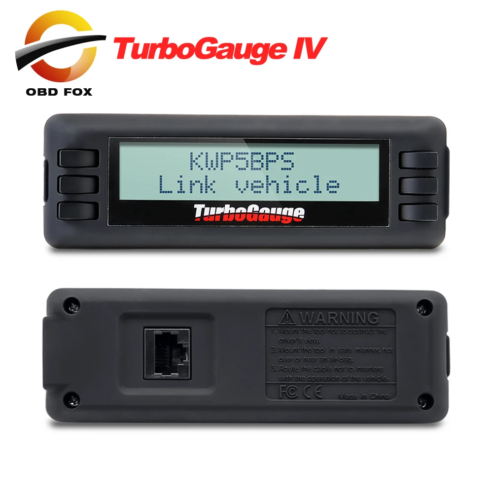 Turbogauge 4 в 1 автомобиля компьютер OBDII/EOBD (система бортовой диагностики цифровой