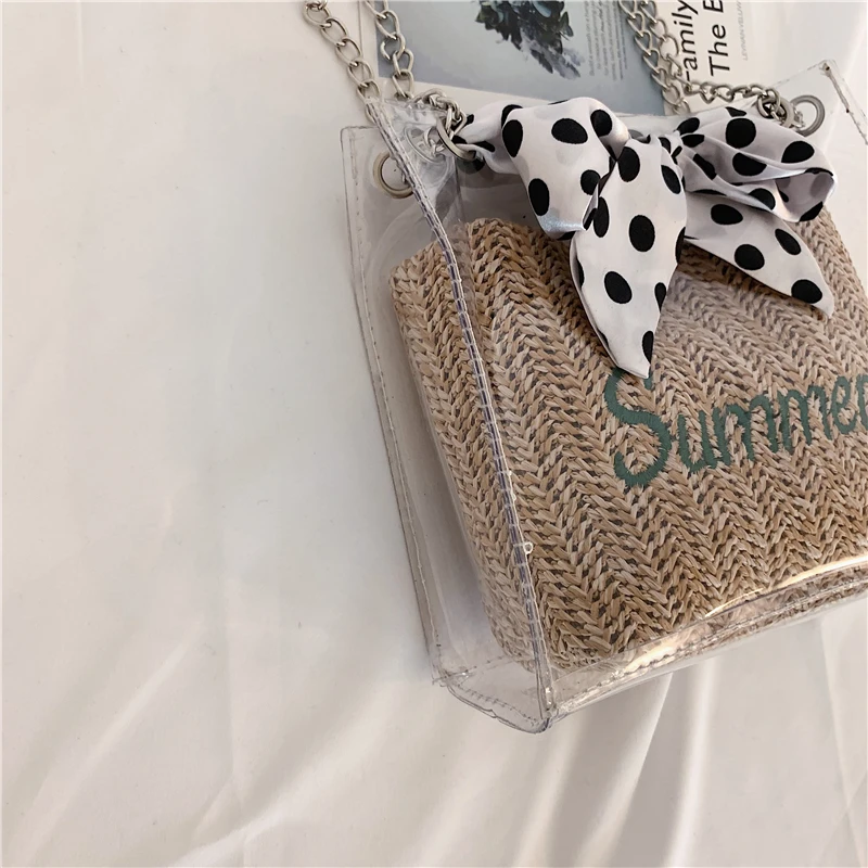 Женская прозрачная сумка из ПВХ сумка-ранец Модные прозрачные сумки через плечо