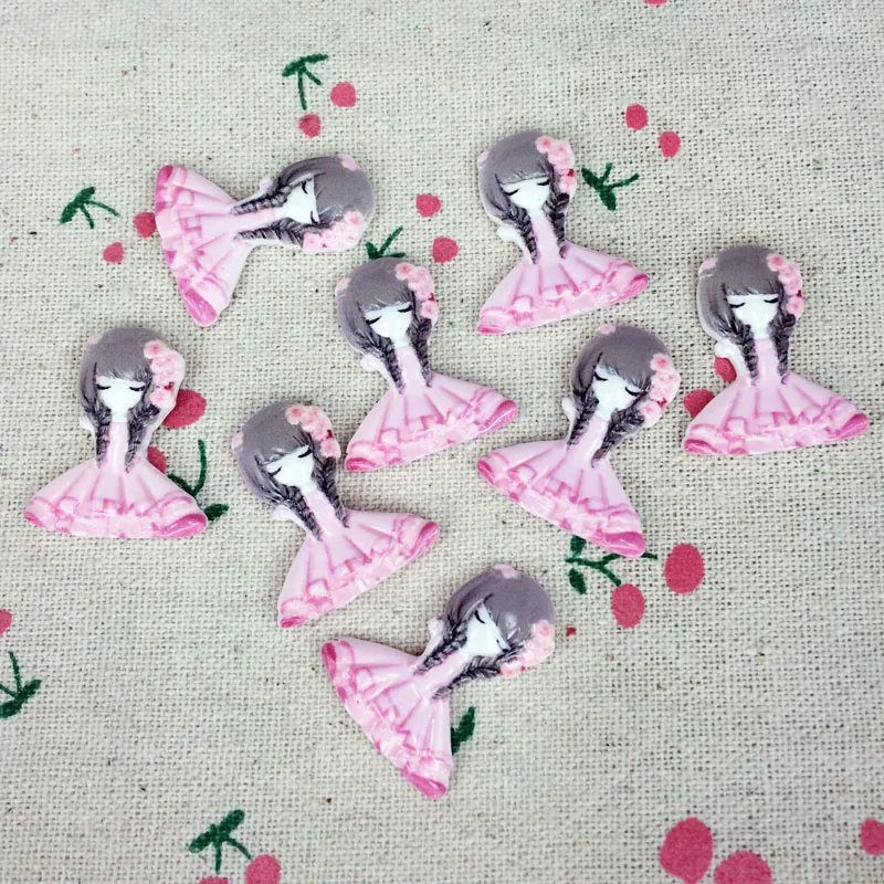 10 шт. Кабошон из каучука с плоской задней поверхностью кавайная корейская