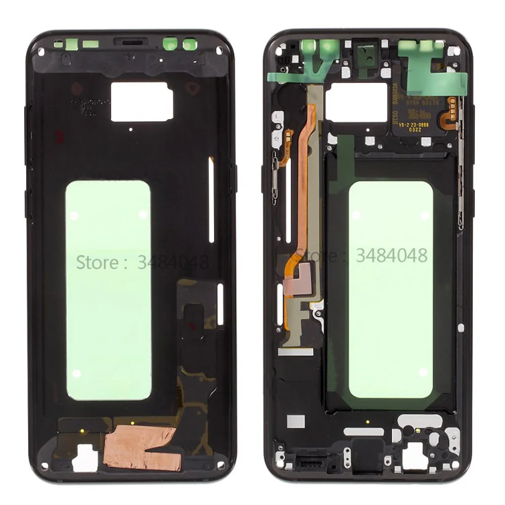 Новый ЖК дисплей со средней рамкой ободок с и боковой кнопкой для Samsung Galaxy S8 + Plus G955