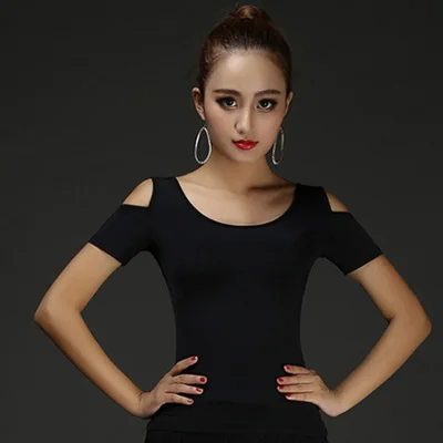 style 1 black top Черные, красные юбки для латинских танцев для женщин, сексуальные костюмы, Женская юбка для латинских танцев, женская одежда для сальсы, ча, тренировочная одежда, одежда, 3 цвета - Цвет: style 1 black top