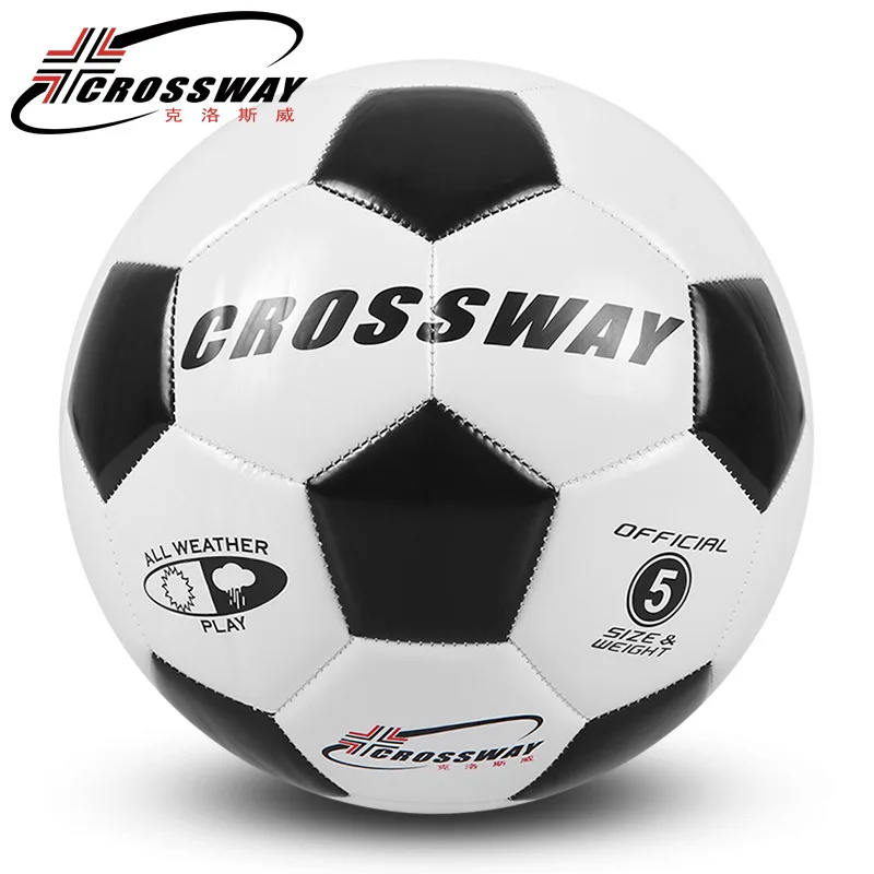 Soccer Ball 5 CROSSWAY бренд официальный размер 5 футбольный мяч PU гранулы противоскользящие футбольные тренировочные профессиональные футбольные мячи - Цвет: Soccer Ball 5