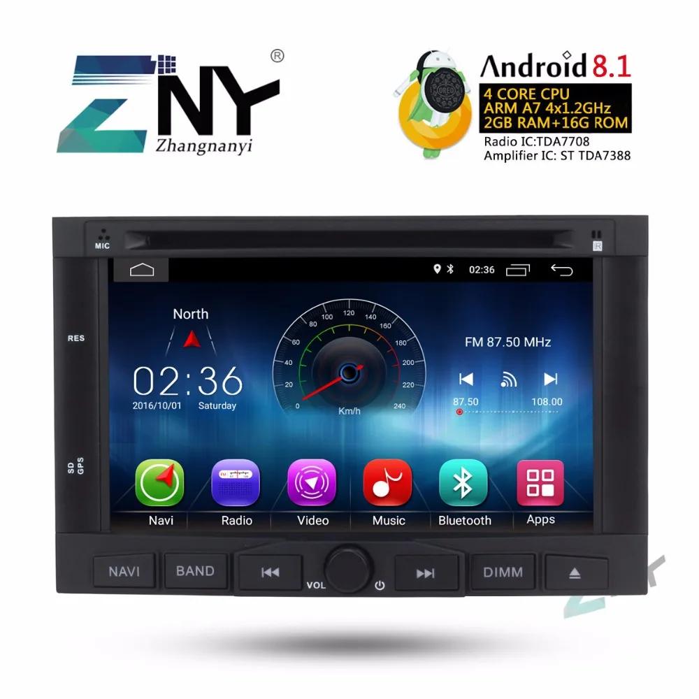 7 &quotAndroid 8 1 автомобильный Стерео Авторадио для peugeot 3008 5008 gps FM RDS Wi Fi 2 Din Мультимедиа