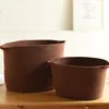 coffee 40X23X22 Корзины для хранения в скандинавском стиле с хлопковой веревкой, тканая корзина для белья и грязной одежды ручной работы, большая детская игрушка, органайзер для мелочей - Цвет: coffee 40X23X22