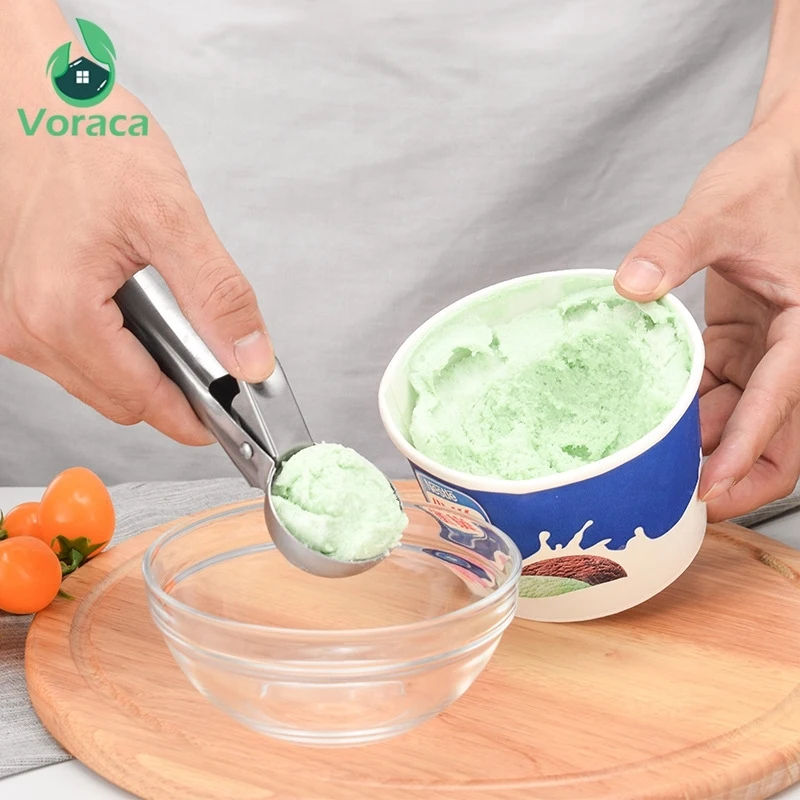 Износостойкая ложка для мороженого из нержавеющей стали практичная