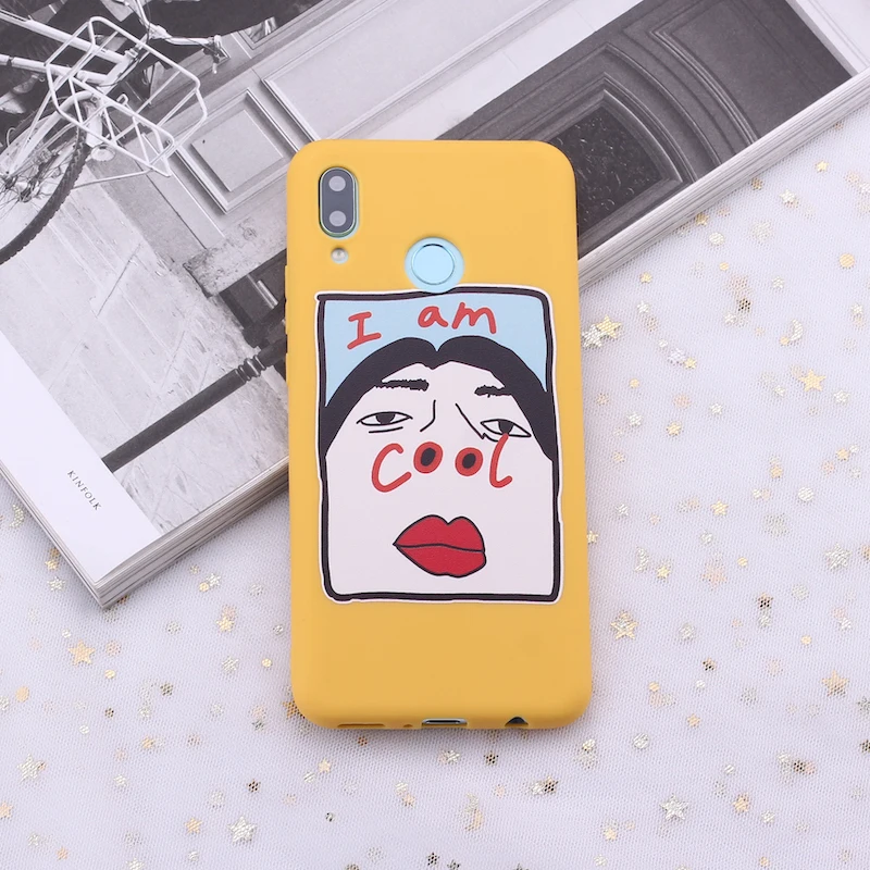 Силиконовый чехол для телефона Huawei Honor Mate 10 20 Nova P20 P30 P40 P Smart I AM COOL Girl Memes Candy|Бамперы|