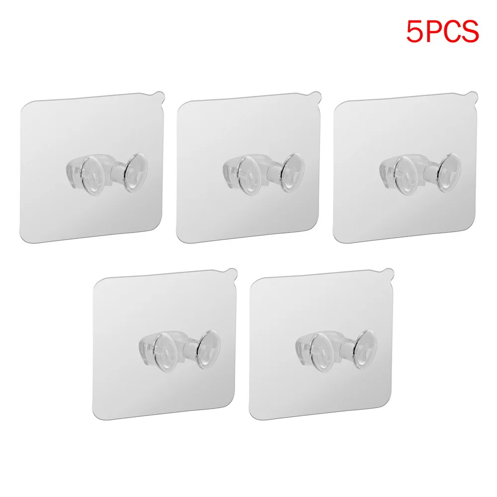 5pcs 5 шт., крепкий клейкий крючок, штепсельная вилка, держатель, настенный, самоклеющийся, крючки, многофункциональные, настенные крючки для хранения - Цвет: 5pcs