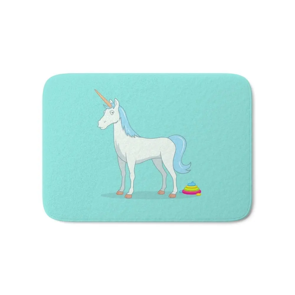 Unicorn Poop Bath Mat 17&quot x 24&quotPattern Fleece Rug Anti-Slip Doormat Home Decor | Дом и сад